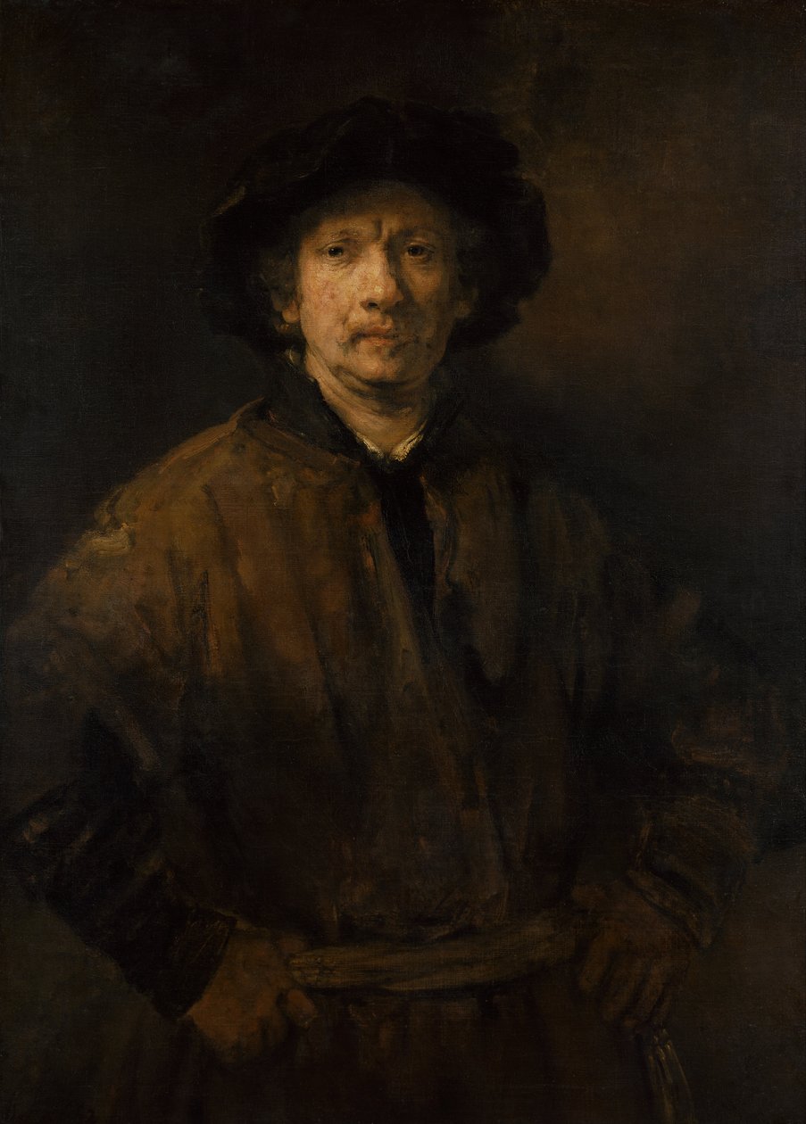 Stort självporträtt av Rembrandt van Rijn