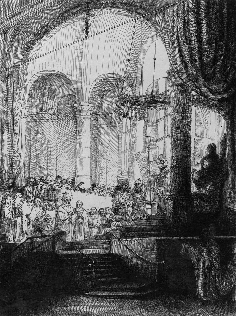 Medea, eller Jasons och Creusas äktenskap, 1648 (etsning och torrnål) av Rembrandt van Rijn