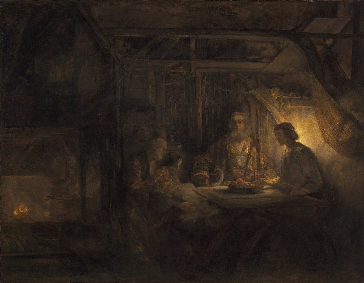 Philemon and Baucis  av Rembrandt van Rijn