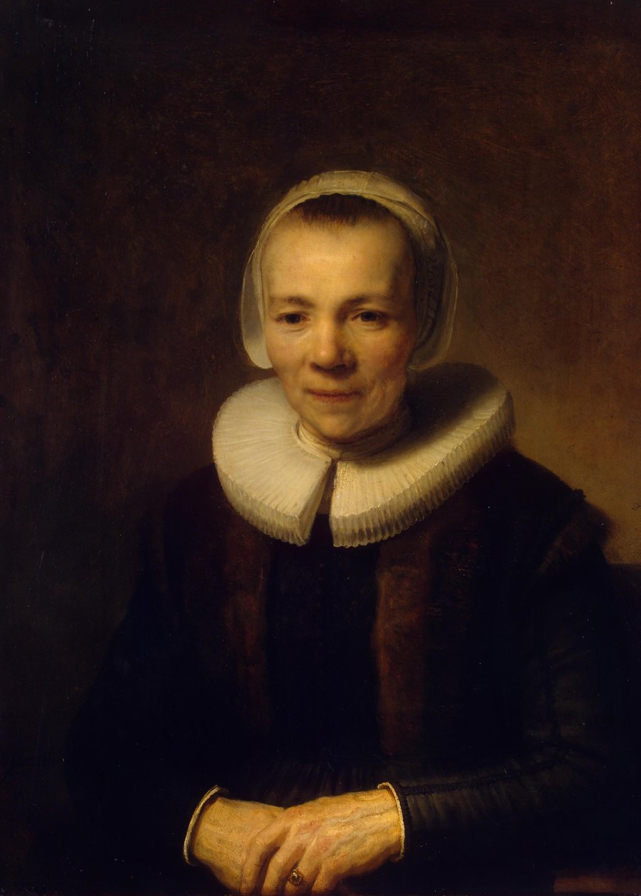 Portrait of Baertje Martens  av Rembrandt van Rijn
