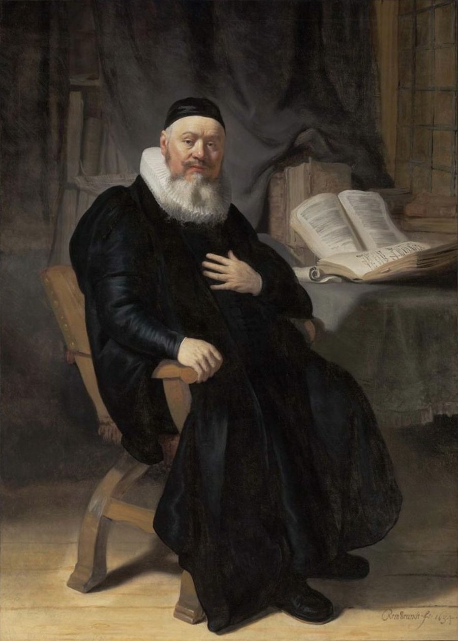 Portrait of Johannes Elison  av Rembrandt van Rijn