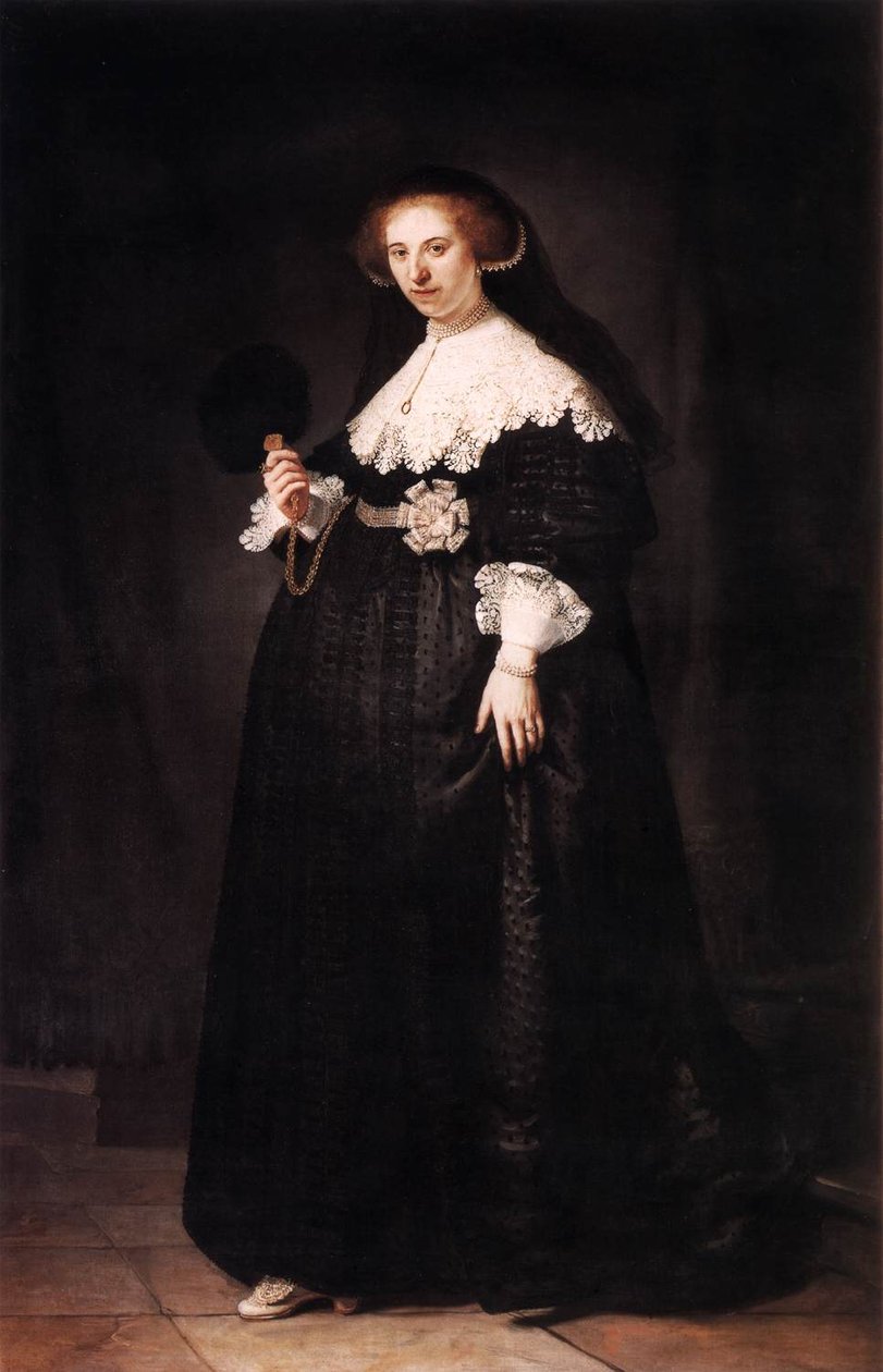 Portrait of Oopjen Coppit av Rembrandt van Rijn