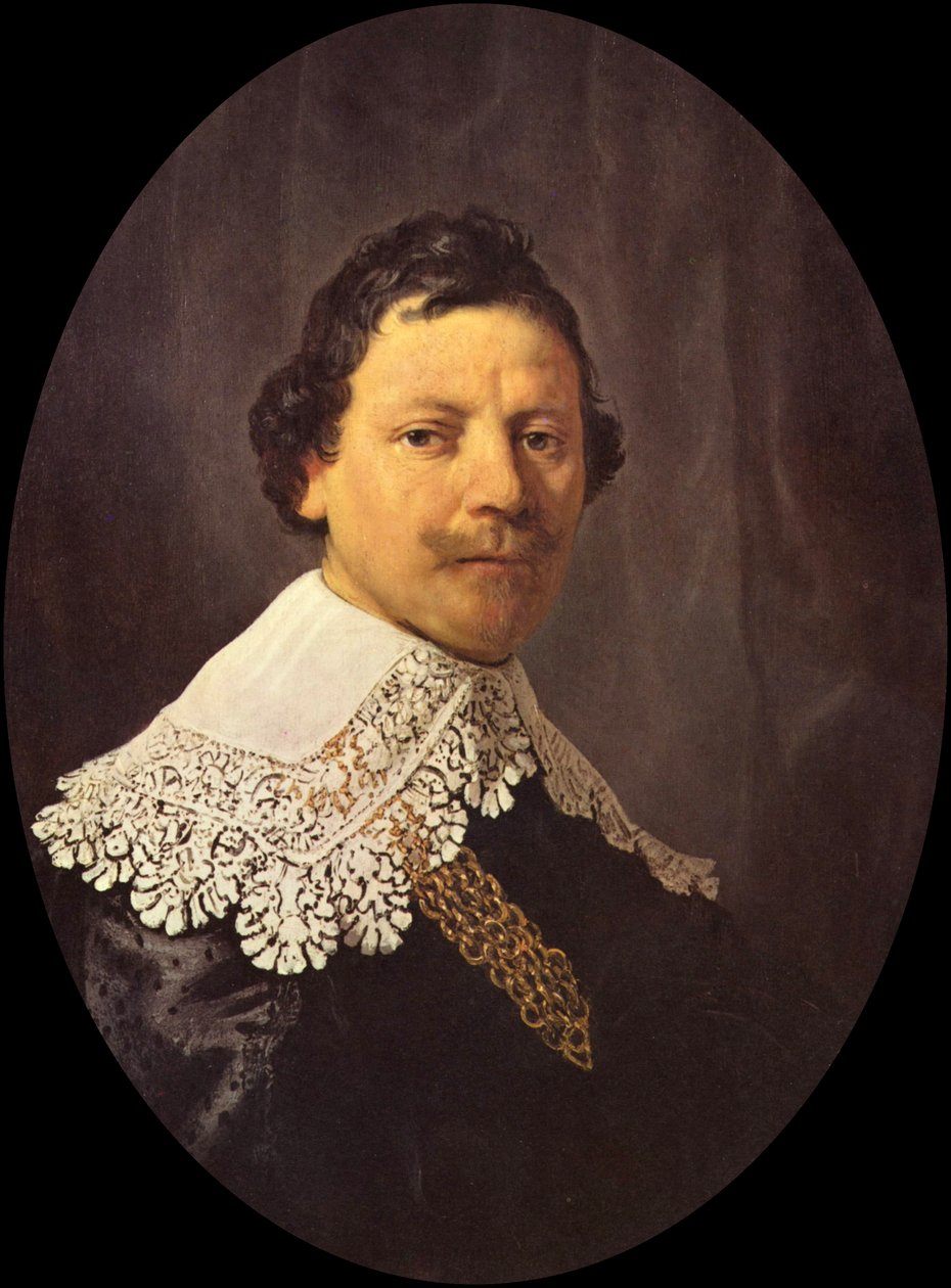 Portrait of Philips Lucasz.  av Rembrandt van Rijn