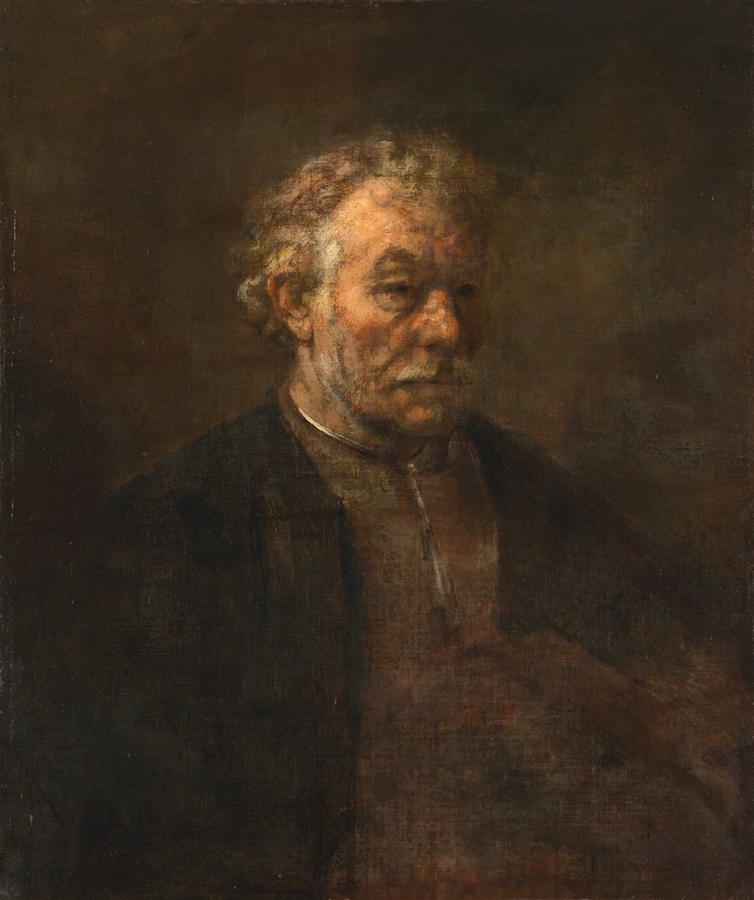 Porträtt av en äldre man av Rembrandt van Rijn