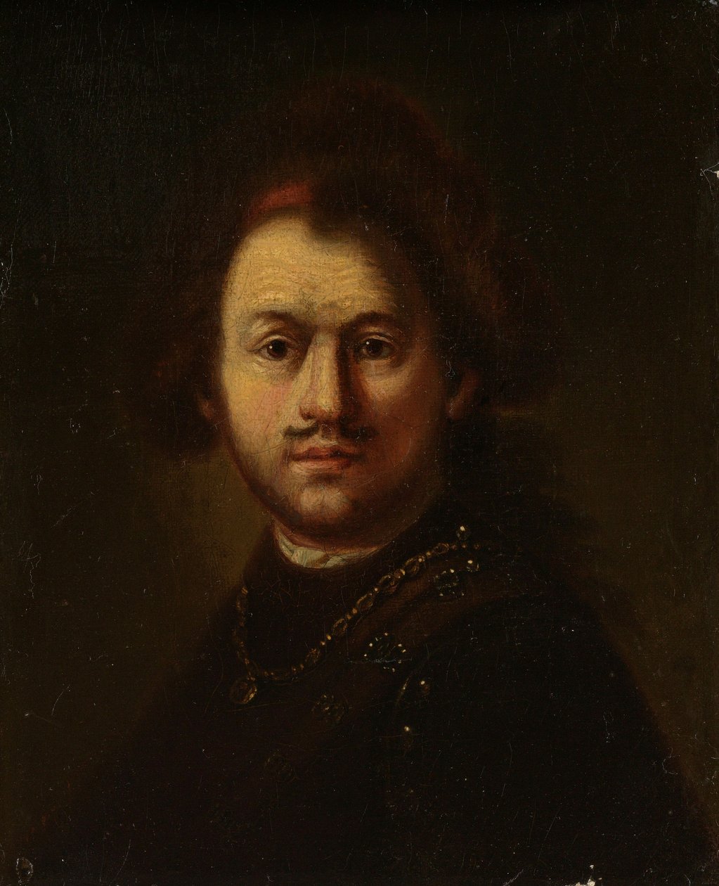 Porträtt av Rembrandt Harmensz. från Rhen av Rembrandt van Rijn