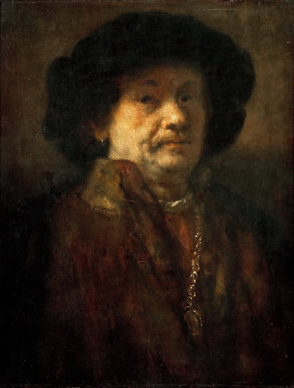 Portret van Rembrandt van Rijn  av Rembrandt van Rijn
