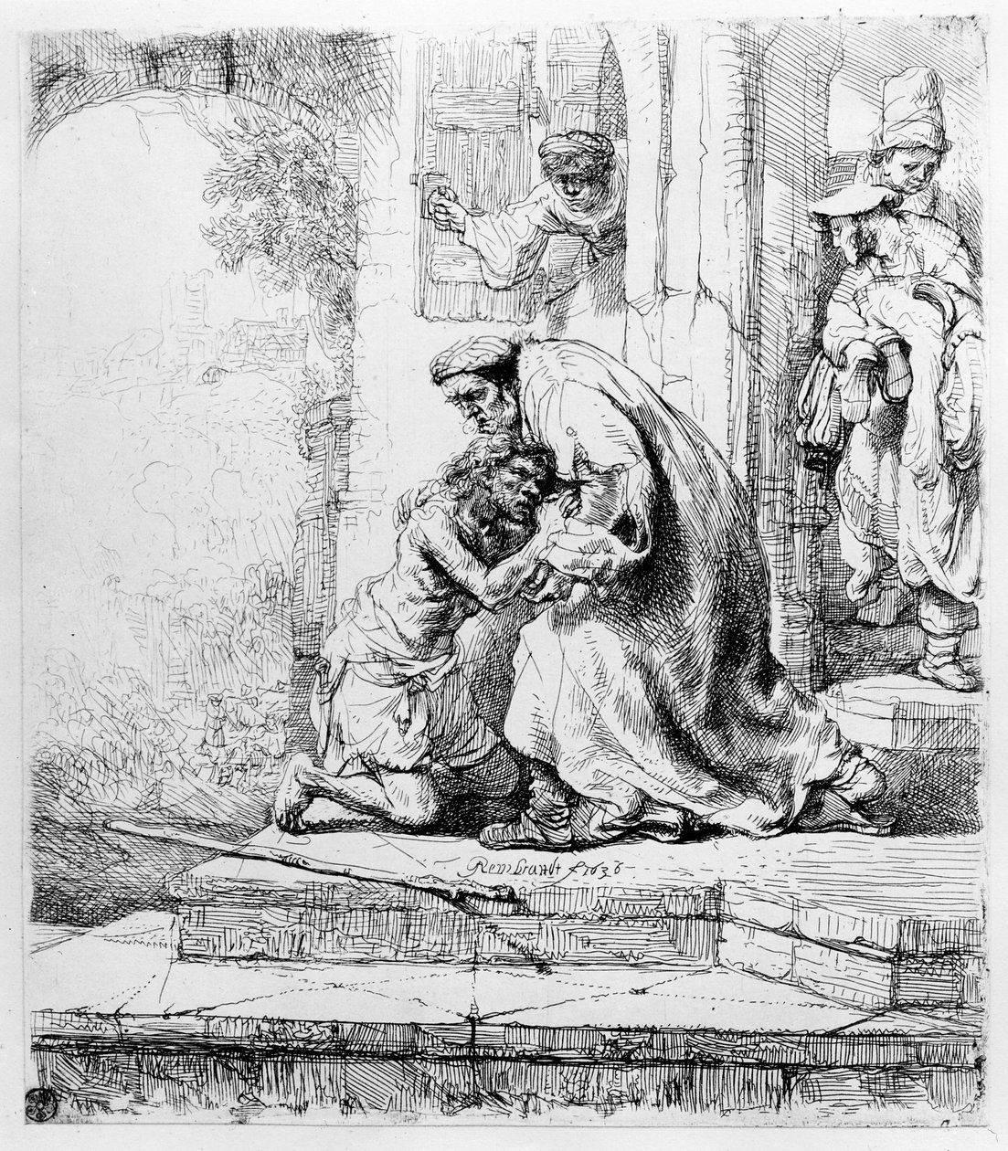 Den förlorade sonens återkomst, 1636 av Rembrandt van Rijn