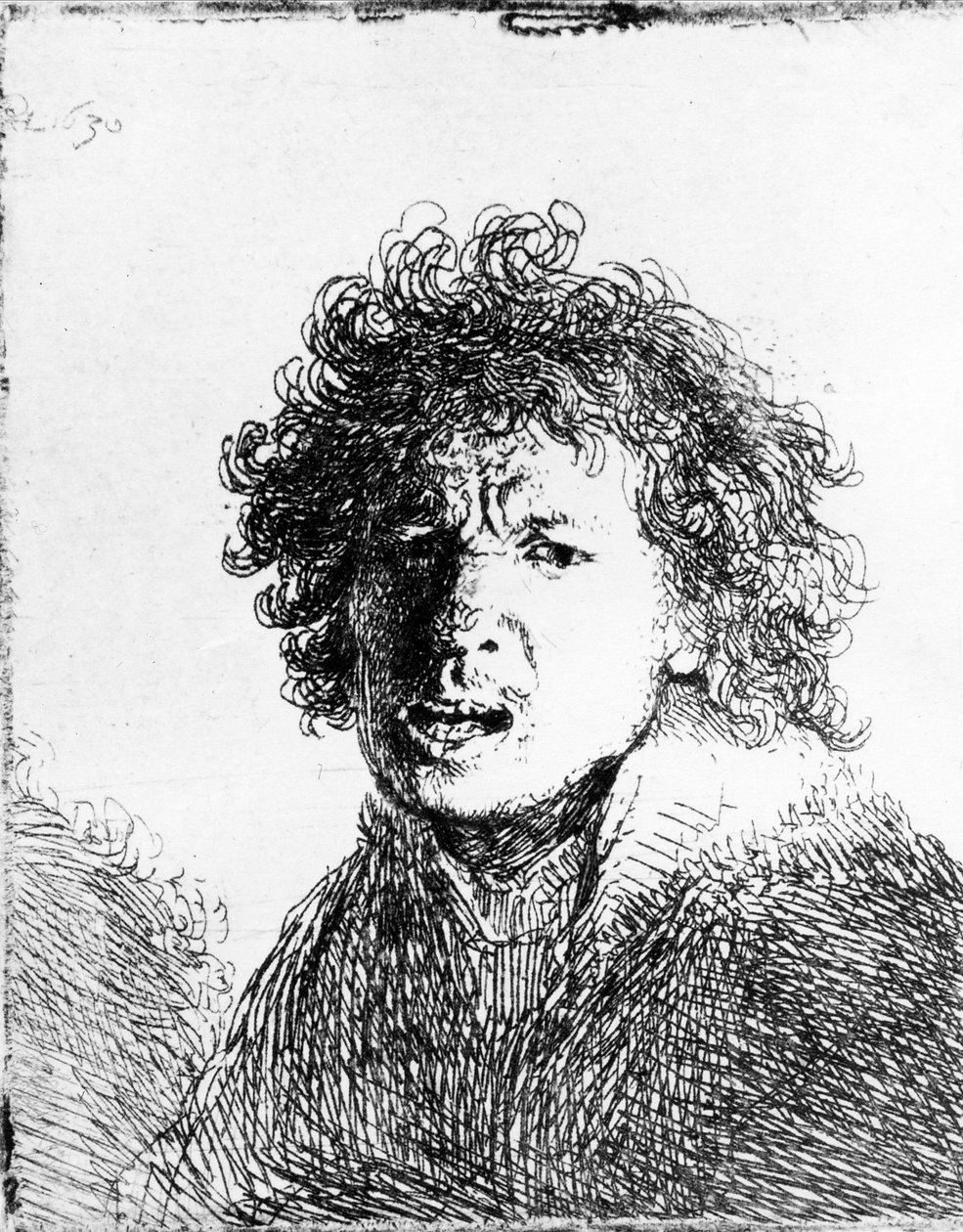 Självporträtt, 1630 av Rembrandt van Rijn