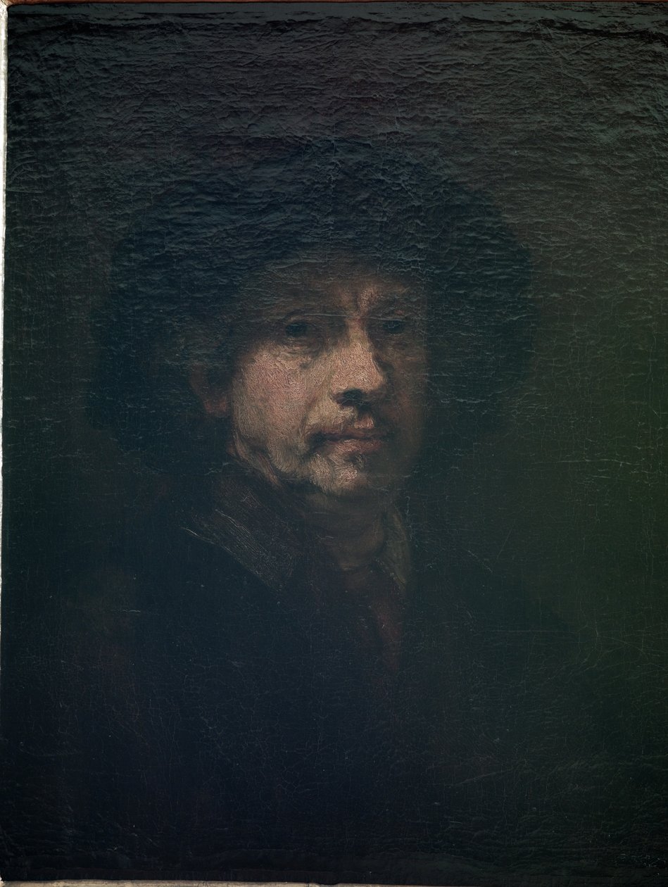 Självporträtt, ca 1655 av Rembrandt van Rijn