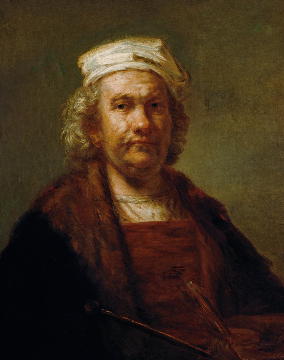 Självporträtt, ca 1660-63 av Rembrandt van Rijn