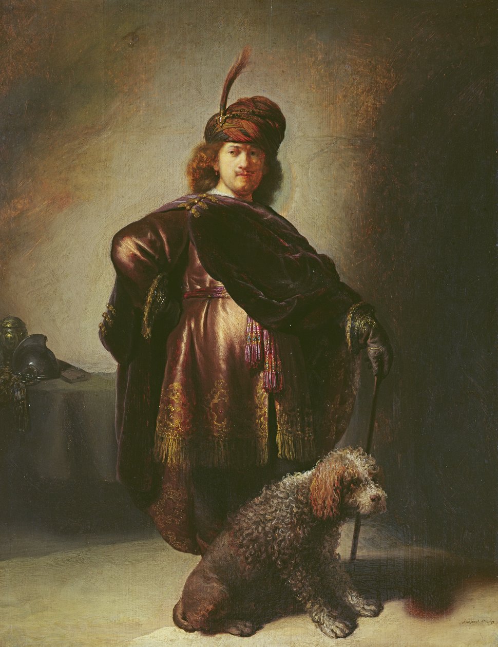 Självporträtt i orientalisk kostym, 1631 av Rembrandt van Rijn