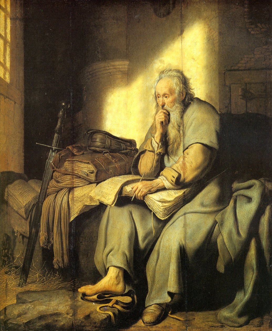 St. Paul in Prison av Rembrandt van Rijn