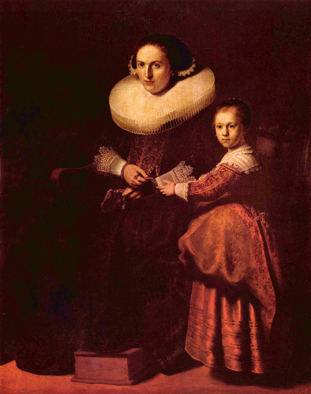 Susanna van Collen and her Daughter Anna av Rembrandt van Rijn