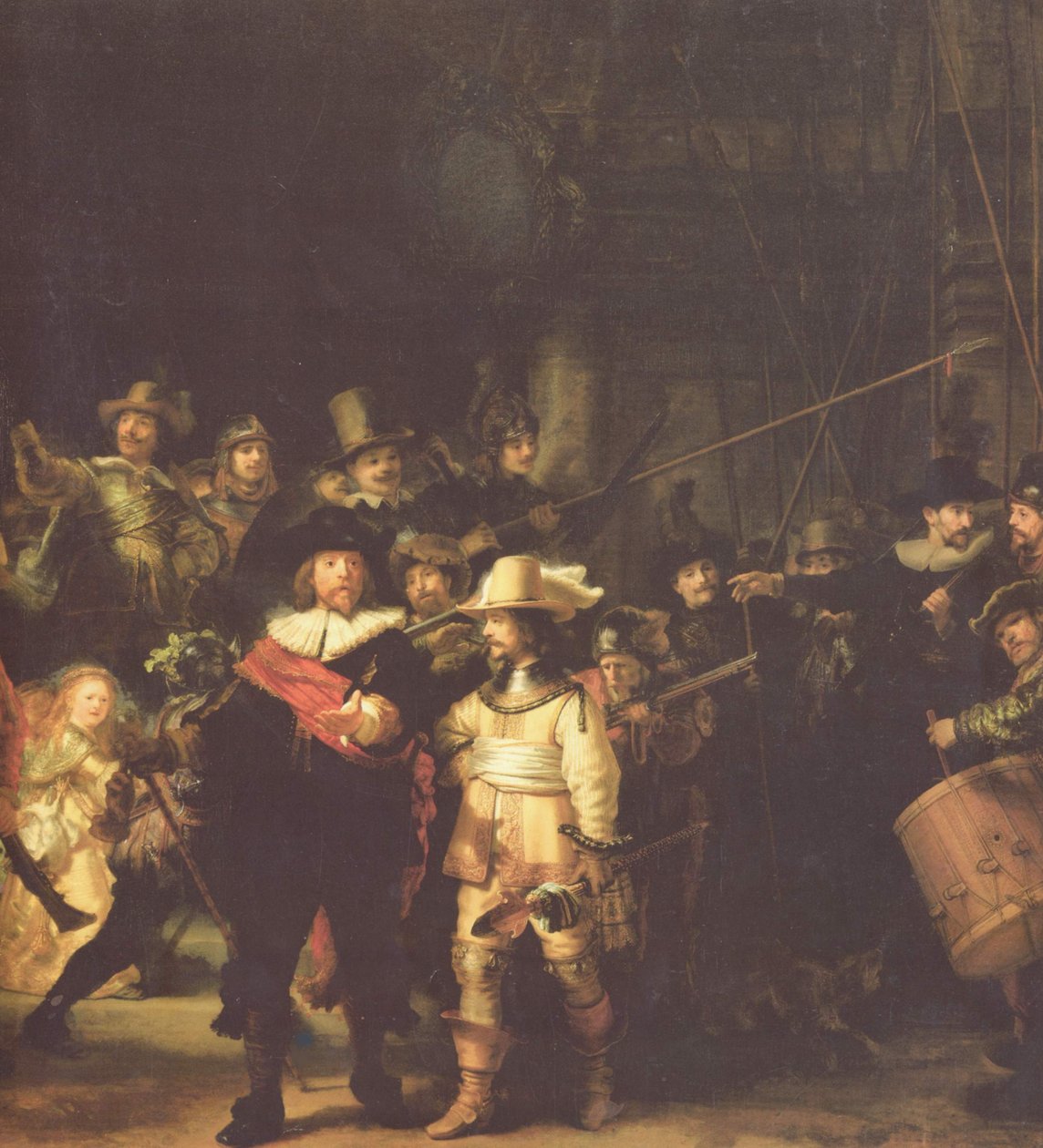 Företaget med Frans Borning Cocq och Willem van Ruytenburch av Rembrandt van Rijn