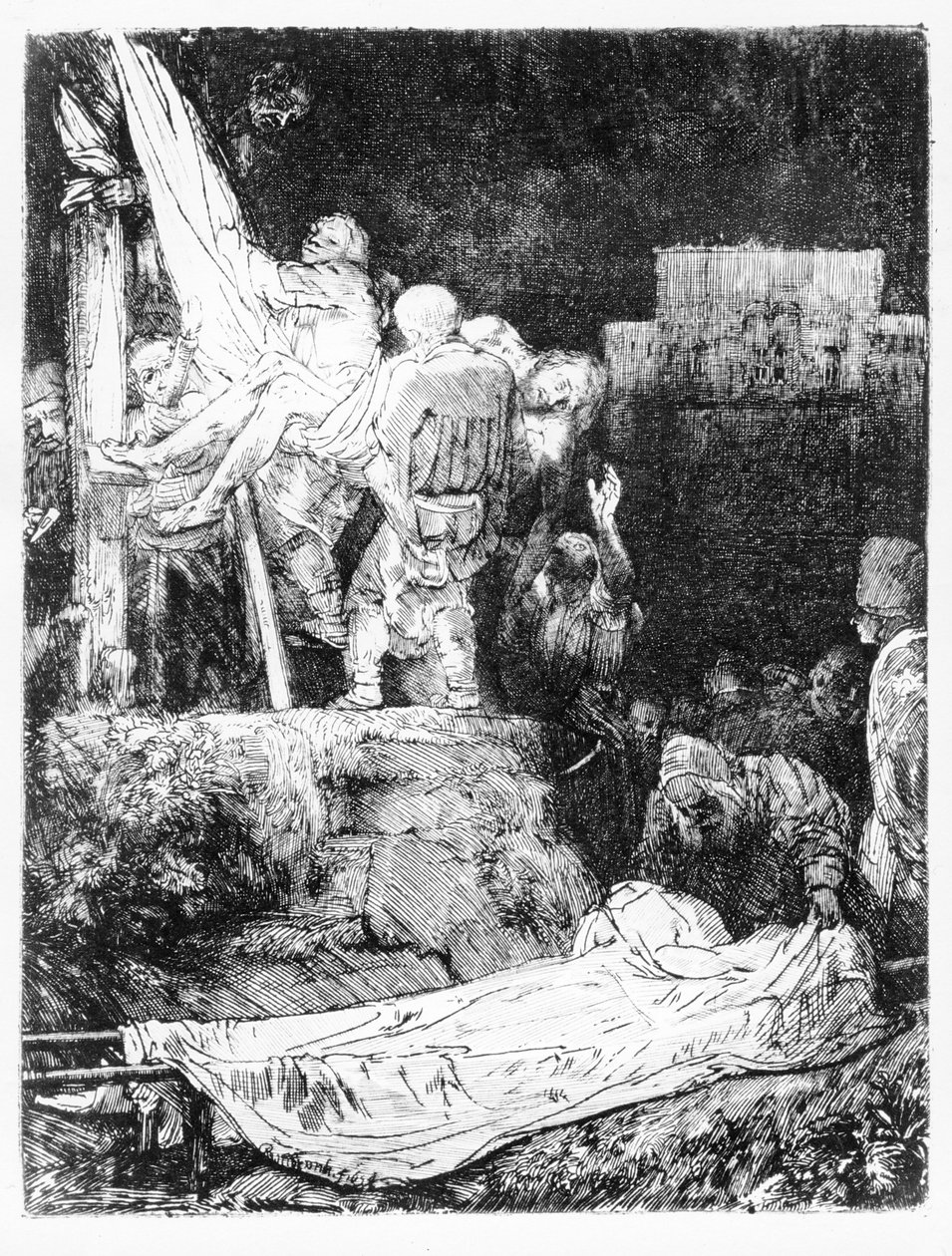 Nedgången från korset, 1654 av Rembrandt van Rijn