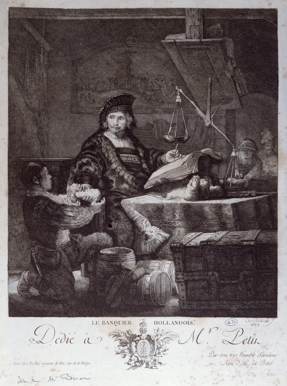 Den holländska bankiren, 1639 av Rembrandt van Rijn