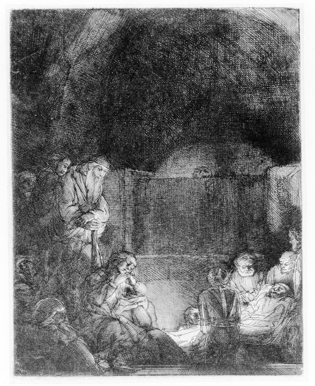 Gravläggningen, c.1654 av Rembrandt van Rijn