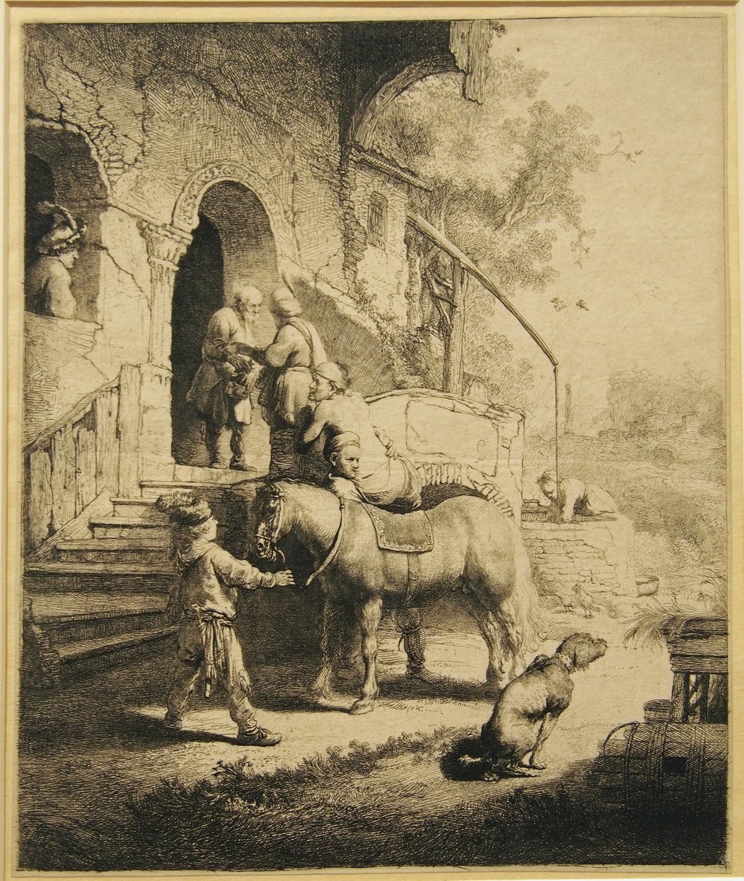 Den barmhärtige samariten av Rembrandt van Rijn