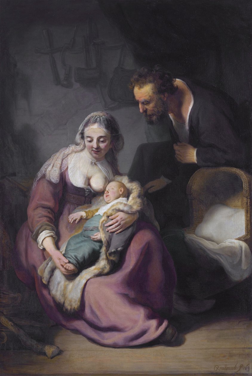 The Holy Family av Rembrandt van Rijn
