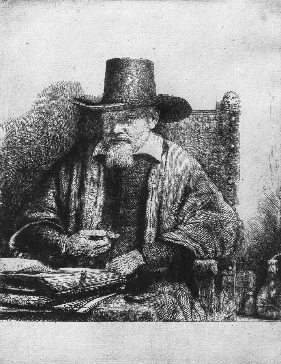 Advokaten Tolling eller doktorn Arnoldus Tholinx eller Petrus van Thol, 1656 av Rembrandt van Rijn