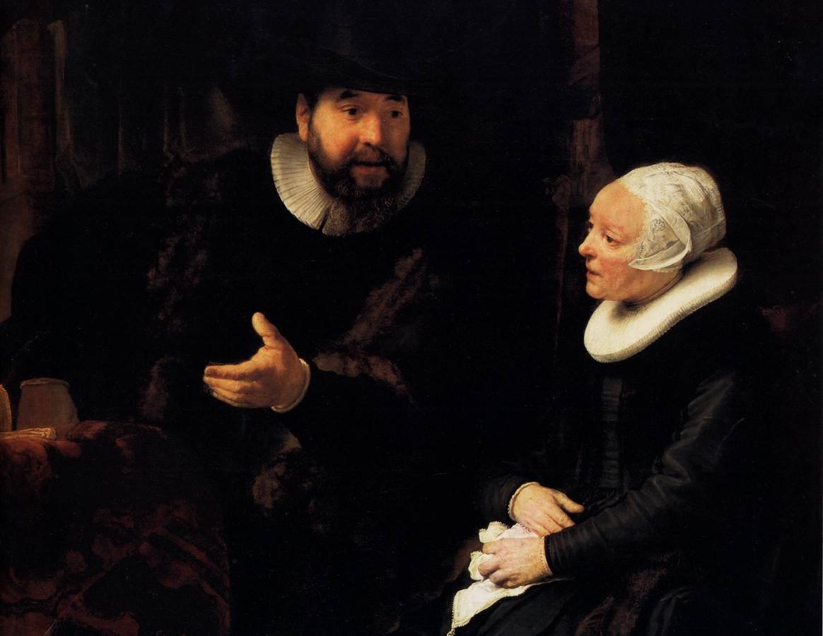 The Mennonite Minister Cornelis Claesz av Rembrandt van Rijn