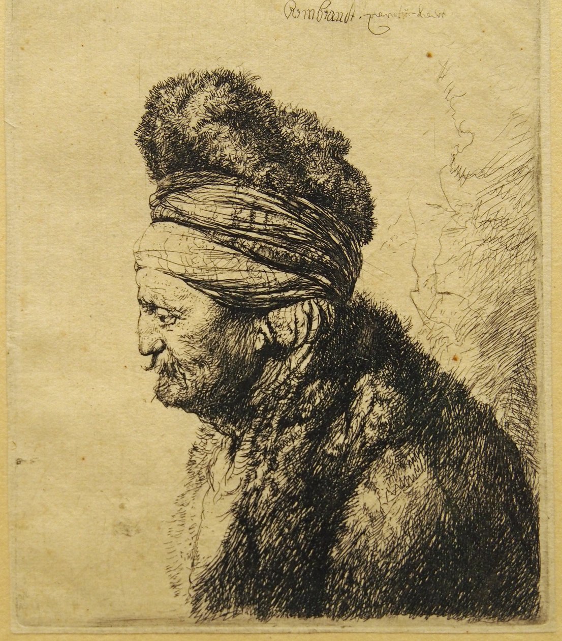 Det andra orientaliska huvudet av Rembrandt van Rijn