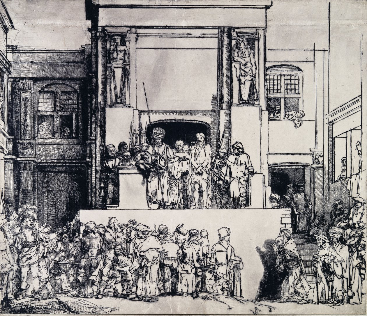 Kristus presenterad för folket, 1655 av Rembrandt van Rijn