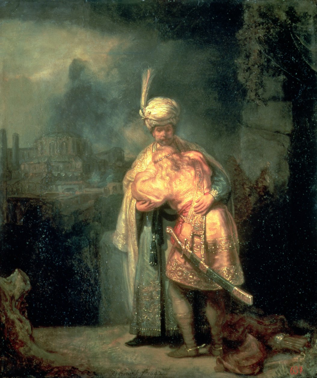 David och Jonathan av Rembrandt van Rijn