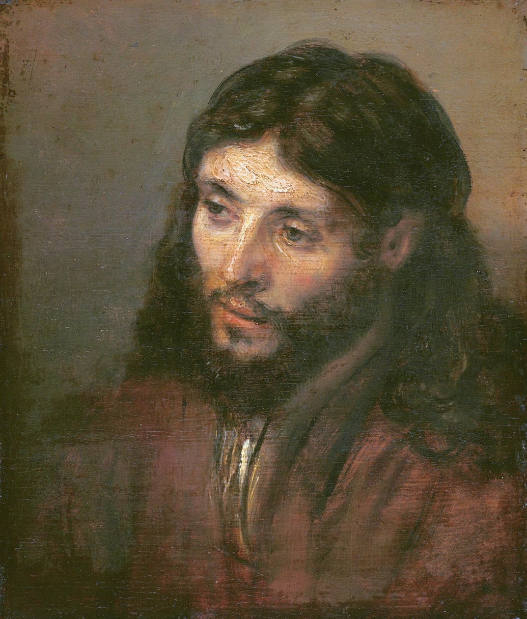 Kristi huvud, ca 1648 (olja på duk) av Rembrandt van Rijn