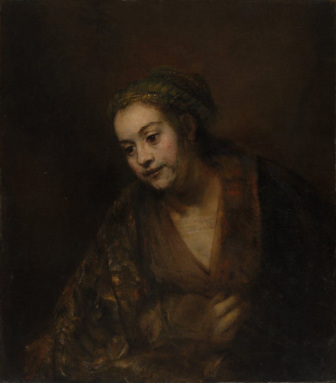 Hendrickje Stoffels, ca 1650 (olja på duk) av Rembrandt van Rijn