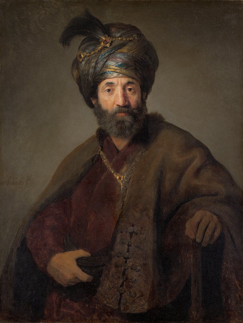 Man in Oriental Costume, ca 1635 (olja på duk) av Rembrandt van Rijn