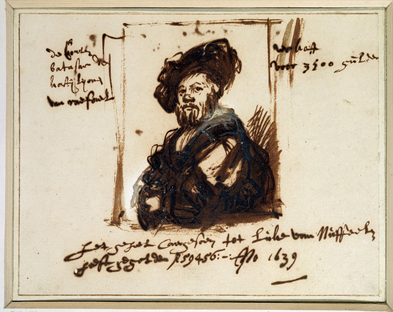 Porträtt av Baldassare Castiglione av Rembrandt van Rijn