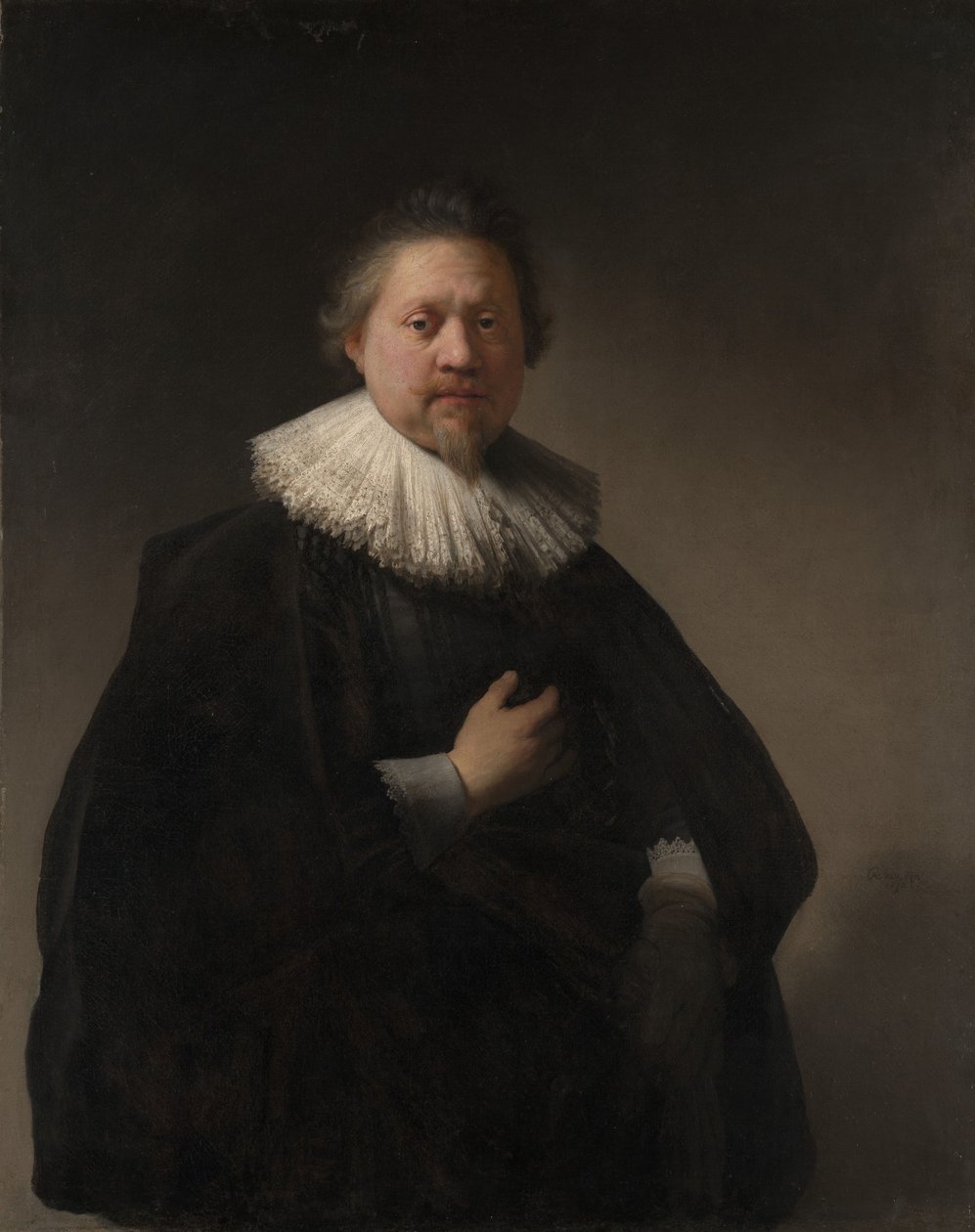 Porträtt av en man, förmodligen medlem av familjen Van Beresteyn av Rembrandt van Rijn
