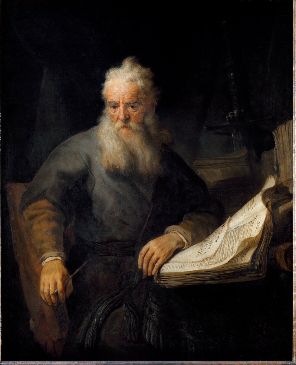 Representation av Saint Paul (målning av Rembrandt van Rijn