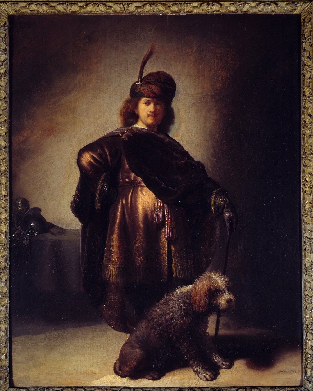 Självporträtt i orientalisk kostym av Rembrandt van Rijn