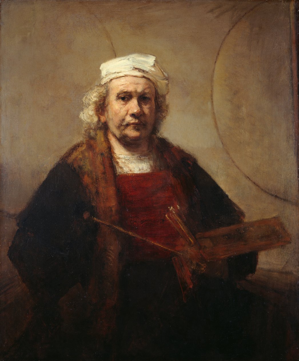 Självporträtt, ca 1665 (olja på duk) av Rembrandt Harmensz. van Rijn