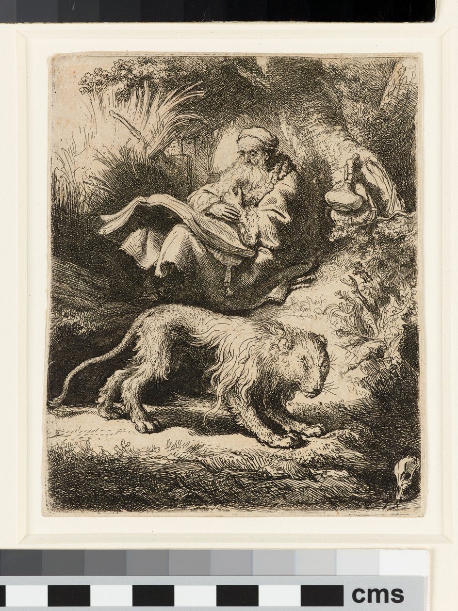 St Jerome Reading av Rembrandt van Rijn