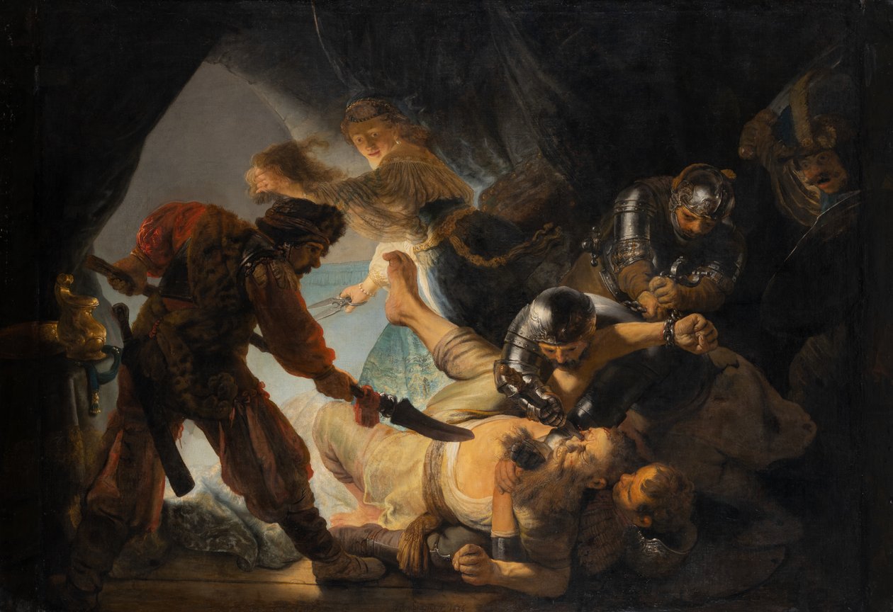 Simsons förblindande av Rembrandt Harmensz. van Rijn