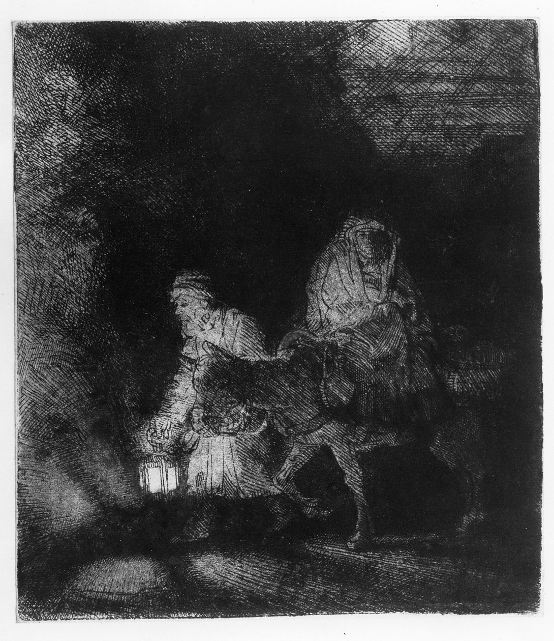 Flygningen till Egypten av Rembrandt van Rijn