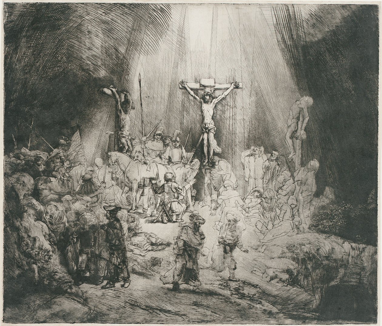 De tre korsen, ca 1653 (etsning) av Rembrandt Harmensz. van Rijn