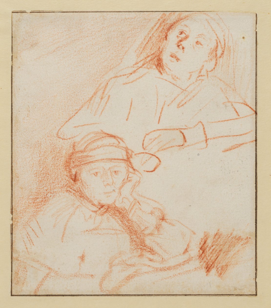 Två studier av Saskia, 1636 - 1637 ca av Rembrandt van Rijn