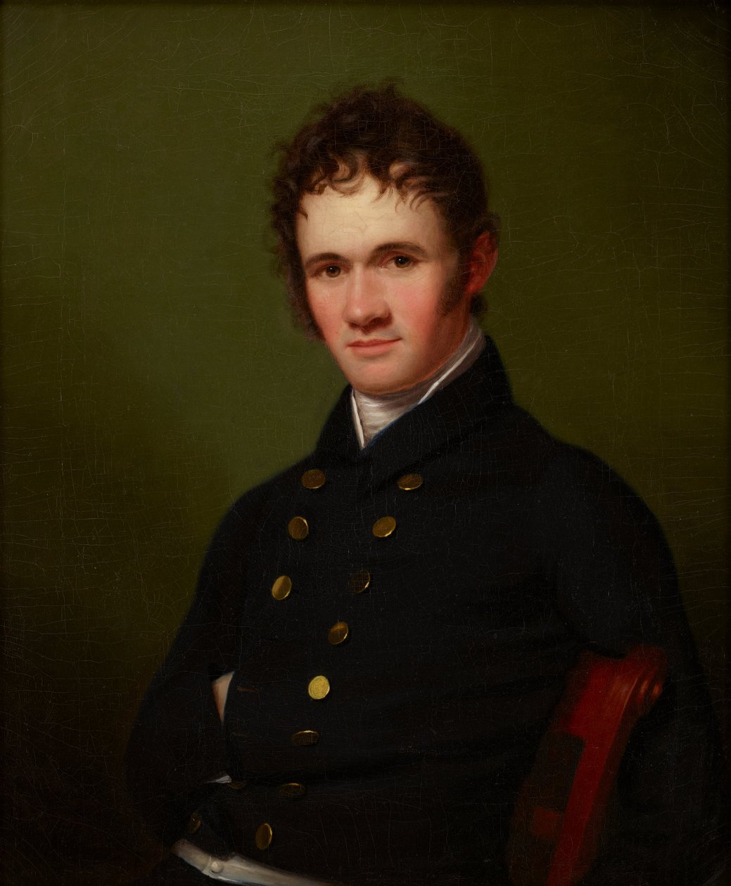 Porträtt av kommendör Lewis Warrington av Rembrandt Peale
