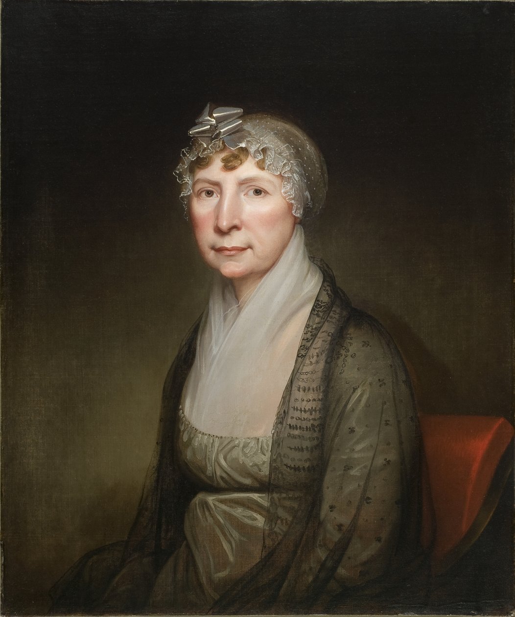 Porträtt av Cornelia Van Horn Lansdale (Mrs. Thomas Lancaster Lansdale), ca 1820 av Rembrandt Peale