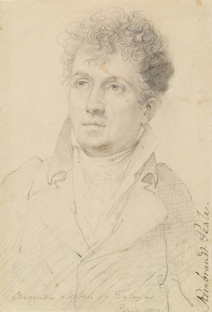 Porträtt av François Joseph Talma av Rembrandt Peale
