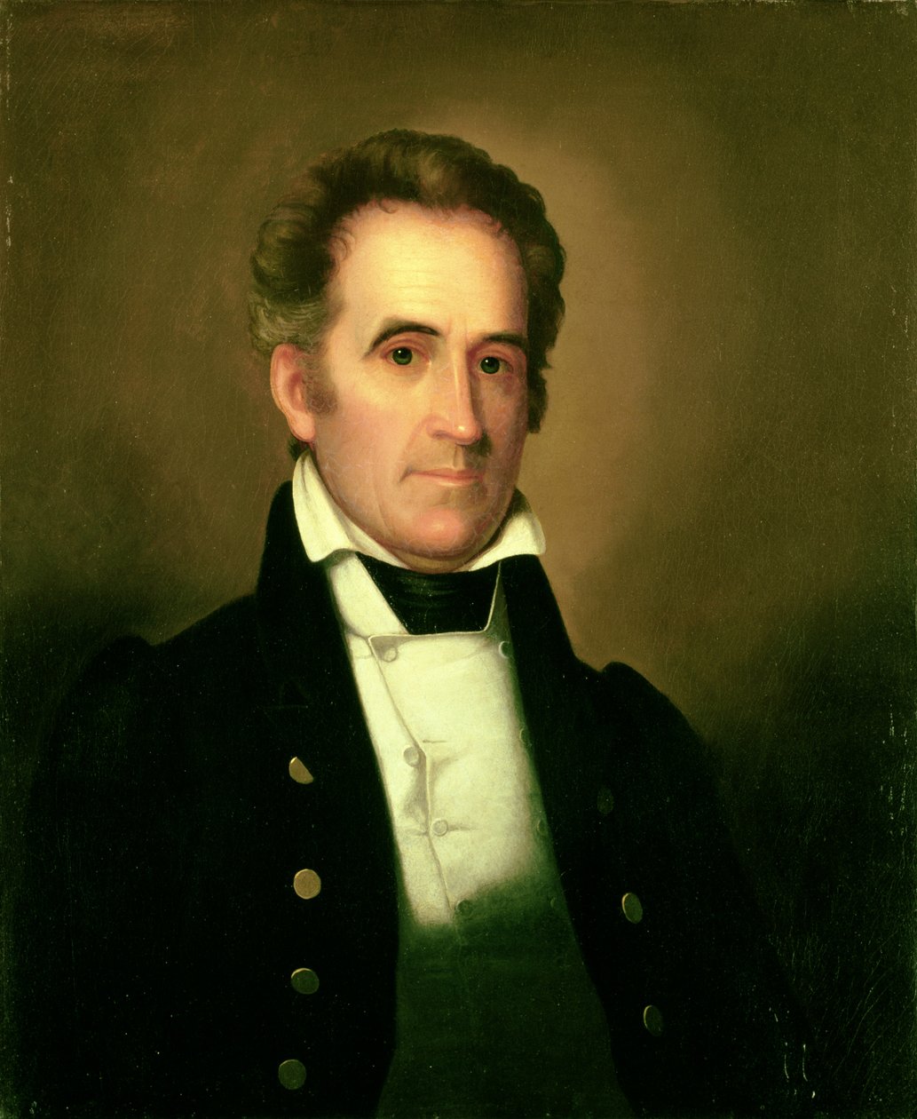 Porträtt av Richard Mentor Johnson av Rembrandt Peale