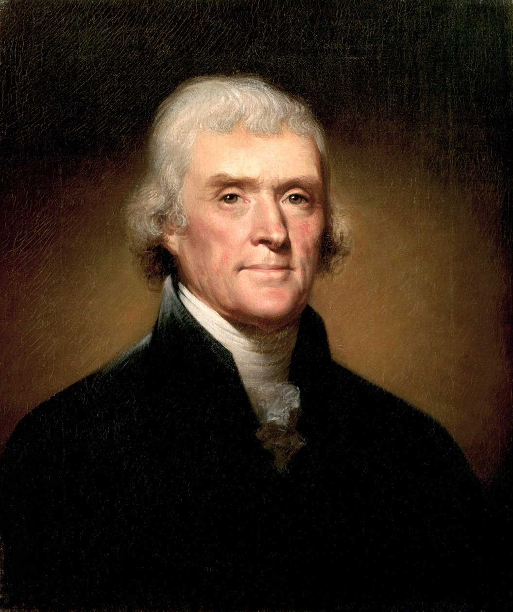 Porträtt av Thomas Jefferson av Rembrandt Peale