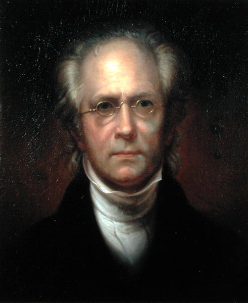 Självporträtt (olja på duk) av Rembrandt Peale