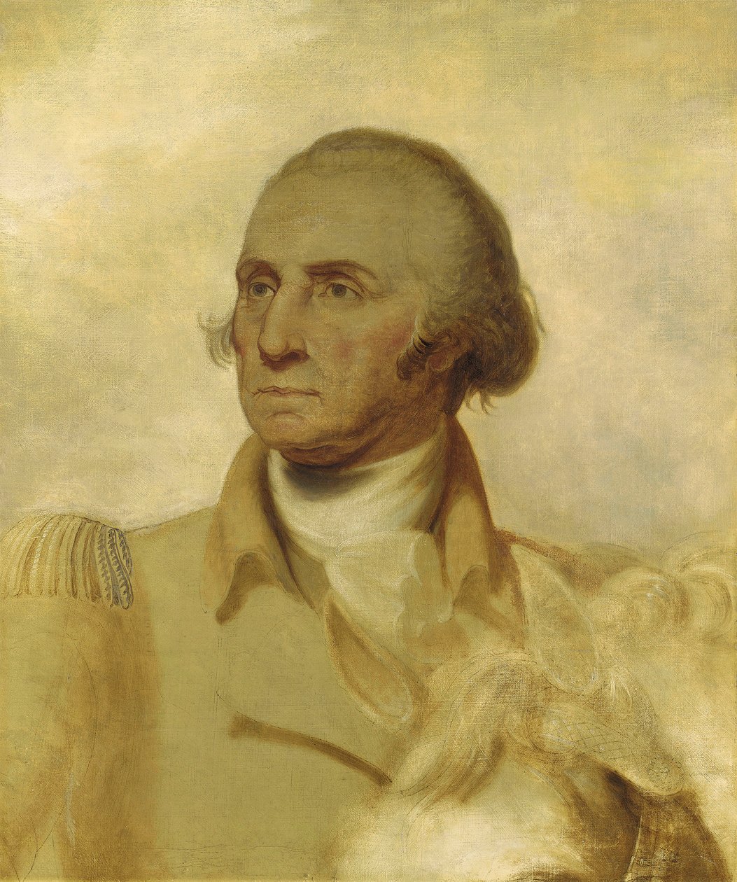 Skiss för ett porträtt av George Washington av Rembrandt Peale