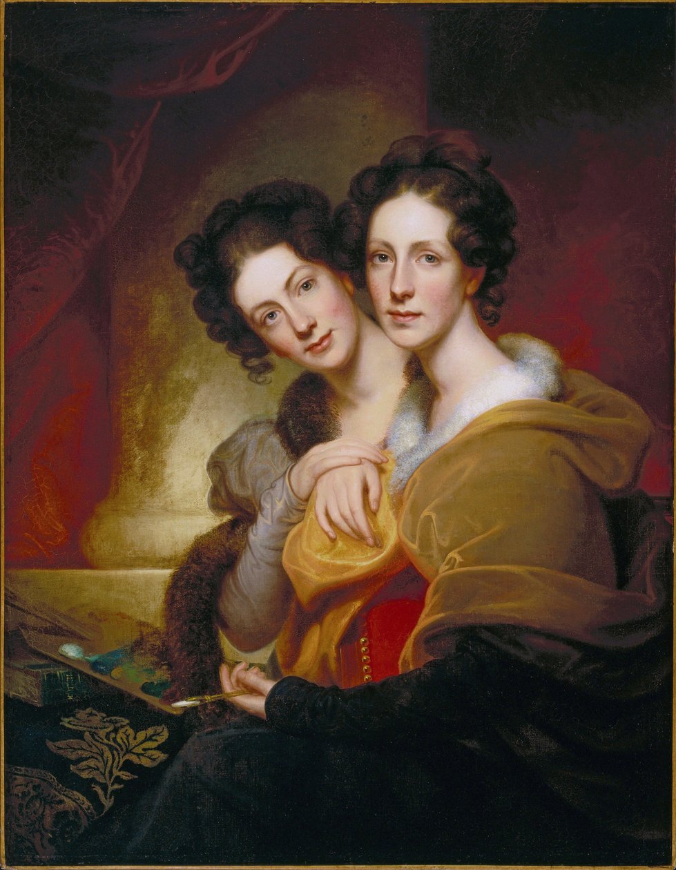 Systrarna (Eleanor och Rosalba Peale) av Rembrandt Peale