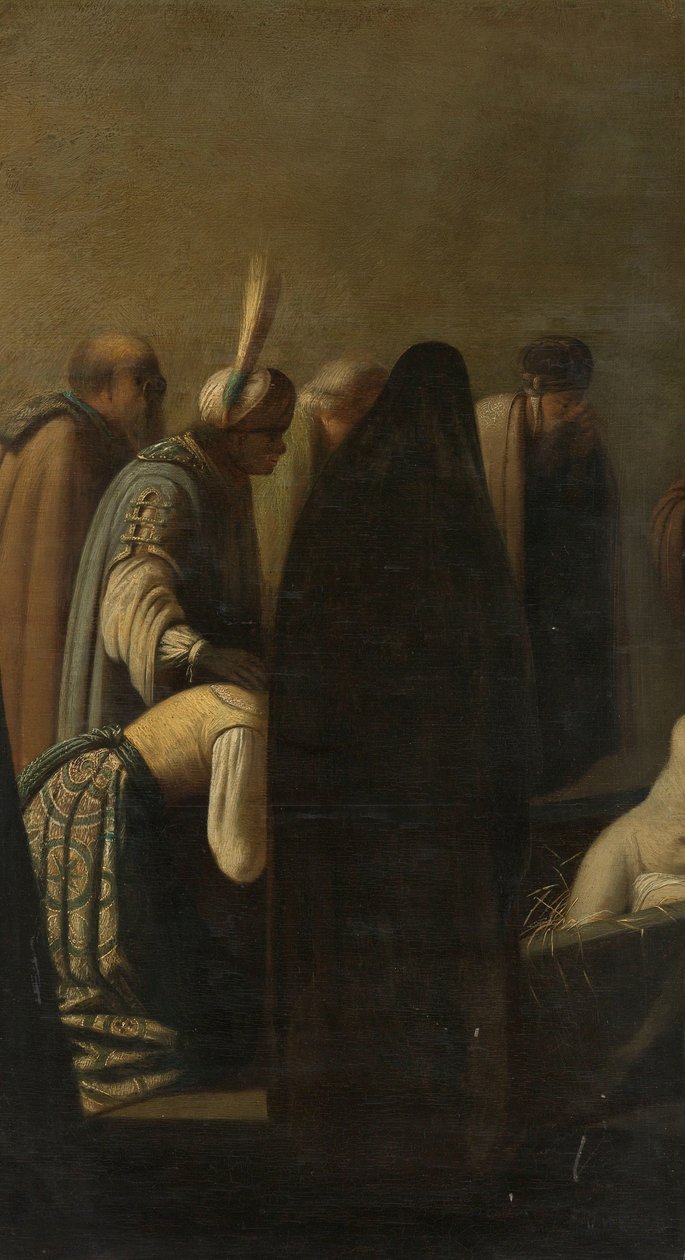 Lasarus uppväckande av Rembrandt van Rijn (school of)